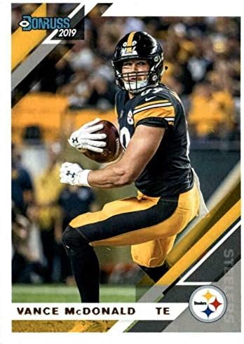 Vance McDonald 2019 Donruss Futbolu 48 Kart Lot Pittsburgh Steelers 215-İmzasız Futbol Kartları