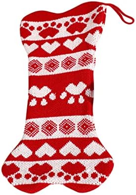 Noel çorap karakter köpek kemik kedi peluş keten asılı etiket örgü sınır Centerpiece noel süslemeleri ışıkları ile