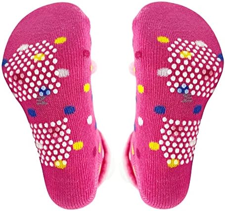 FedMois 6 pairs Bebek 3D Karikatür Kaymaz Patik Çorap Terlik Ayakkabı