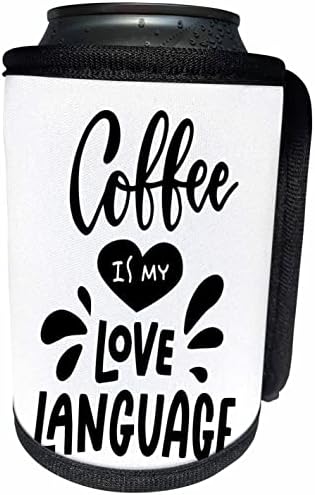 3dRose Kahve benim aşk Dilim Bir Kahve için komik bir hediye. - Şişe Sargısını Soğutabilir (cc-360473-1)