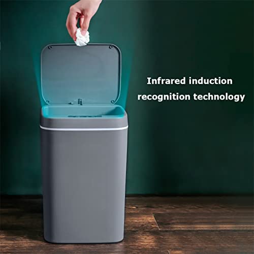 DHTDVD Akıllı çöp tenekesi Otomatik sensörlü çöp kovası Sensörü Elektrikli çöp kutusu Ev çöp kutusu (Renk: OneColor,