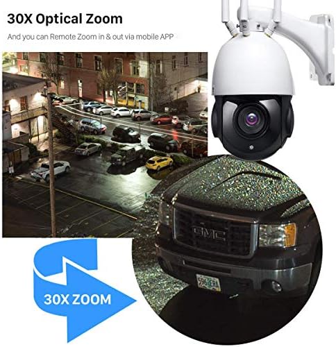 EVERSECU 1 adet 8 İnç Hepsi Bir CCTV Tester Monitör + 1 adet 30X WiFi IP PTZ Kamera
