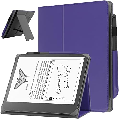 HGWALP Evrensel 10.2-10.3 inç Dijital Kağıt Kutusu,El Askılı Premium PU Deri Stant Kapağı ve Stylus Kalemlik Scribe