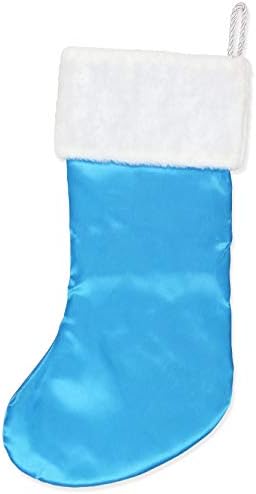 Fıstık Snoopy Kurt Adler Kelepçeli Saten Tatil Çorabı (19, Mavi/Beyaz)