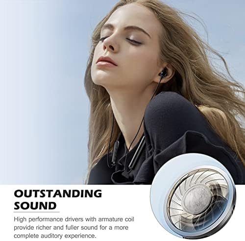 OINMELY Boyun Bandı Bluetooth Kulaklıklar V5. 0 Kablosuz Kulaklık Spor Kulakiçi w/Mic 12Hrs Çalma Süresi Akülü Gürültü