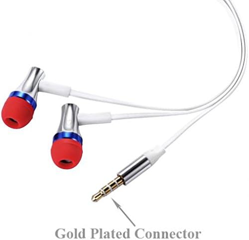 Kablolu Kulaklık Hi-Fi Ses Kulaklıklar Handsfree Mic Kulaklık Metal Kulakiçi ile Uyumlu LG G Pad II 10.1 - G Pad X