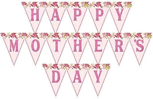 Mutlu anneler Günü Afiş anneler Günü Doğum Günü Dekorasyon Kadınlar Günü Partisi Süslemeleri için Gül Altın pembe