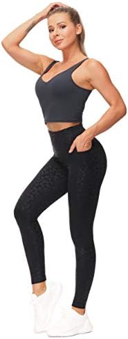 SPOR SALONU İNSANLAR Womens ' Yoga pantolon yüksek Bel cep Karın kontrolü ile