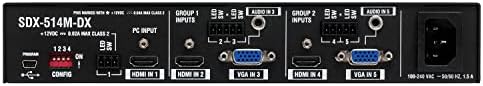 AMX SDX-514M-DX Solecıs 5x1 4 K Çok Formatlı Dijital Switcher ile DXLink Çıkışı
