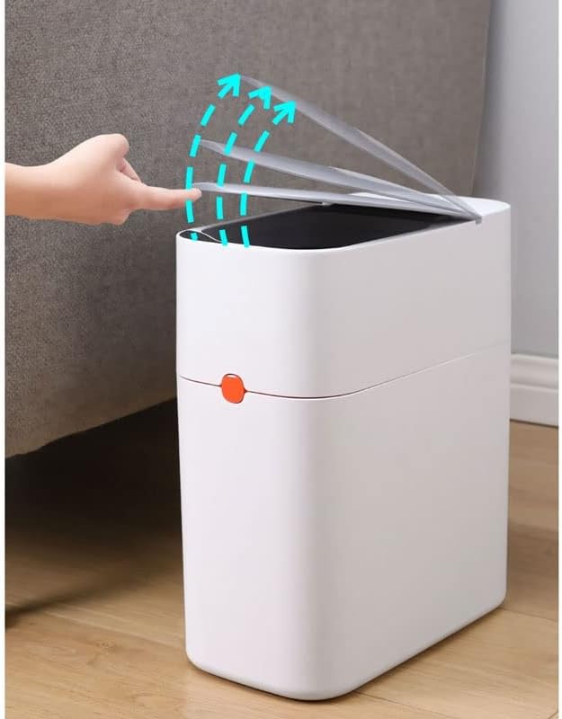 N / A Otomatik sensörlü çöp kovası Can Mutfak Köşesi için Akıllı çöp tenekesi Emme Torbası Akıllı Damperli Banyo çöp