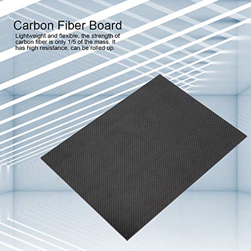 Karbon Fiber Panel, Fiberglas Levha, Profesyonel Kullanım için Parlak Parlak Yüzey Ev (Parlak 230 * 170 * 0.5 mm)