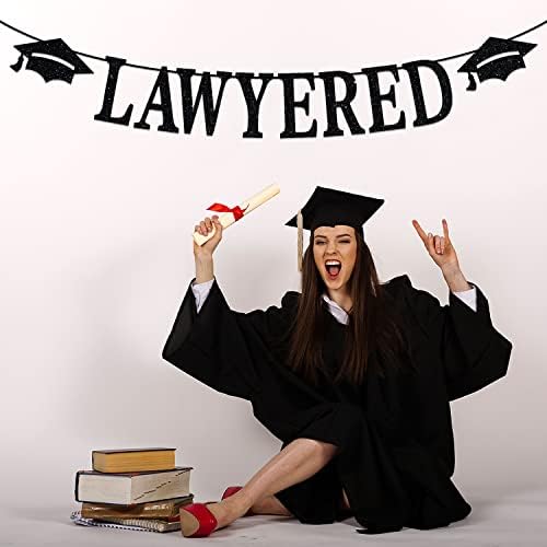 Lawyered Afiş Mezuniyet Kapağı, Hayatta Kaldım Hukuk Fakültesi / Bitti Kek Dekor, 2023 Hukuk Fakültesi Mezuniyet Tema