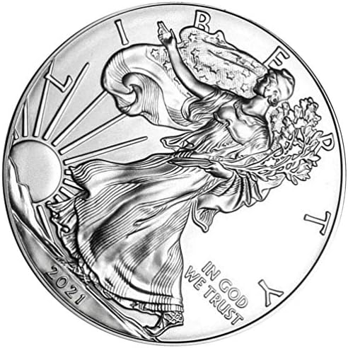 ISMARLAMA 2 adet 2021 Amerikan Gümüş Kartal Sikke Amerikan Koleksiyon ABD Sikke ABD hatıra parası El Sanatları Hatıra
