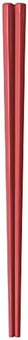 Wakaizumi Lacquerware H-46 - 30 Ticari Eko Çubuklarını (SPS) 8.3 inç (21 cm) Beşgen Kalın Çubuklarını, Kırmızı 10