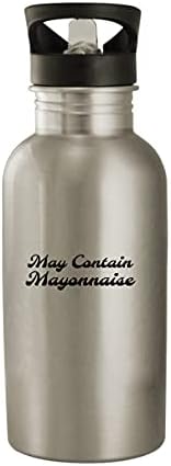 Molandra Ürünleri Mayonez İçerebilir-20oz Paslanmaz Çelik Su Şişesi, Beyaz