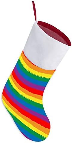 Graffiti Gökkuşağı LGBT Eşcinsel Gurur Noel Çorap Çorap Peluş Şömine Asılı Noel Ağacı Ev Dekorasyonu için