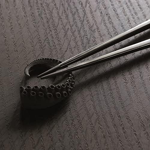 Mepra Oro Nero Yemek Çubukları- [2'li Paket], 22,9 cm, Parlak Siyah Kaplama, Bulaşık Makinesinde Yıkanabilir Çatal